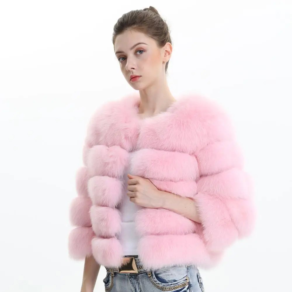 

Women Real Fox Fur Coats for Women Warm Natural Fox Coat Winter Ladies Fur Jacket Female Colored Genuine Fur Coats