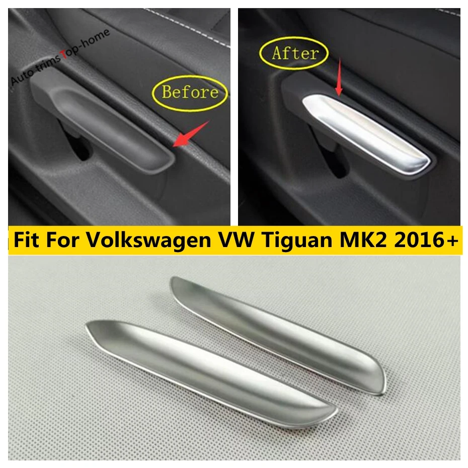 Yimaautotrims матовый интерьера комплект для ремонта Volkswagen Tiguan MK2 2016 2021 стул спинки