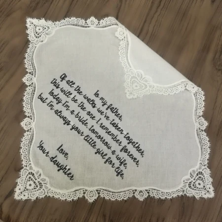 Модный индивидуализированный женский кружевной носовой платок 12 шт. подарок для