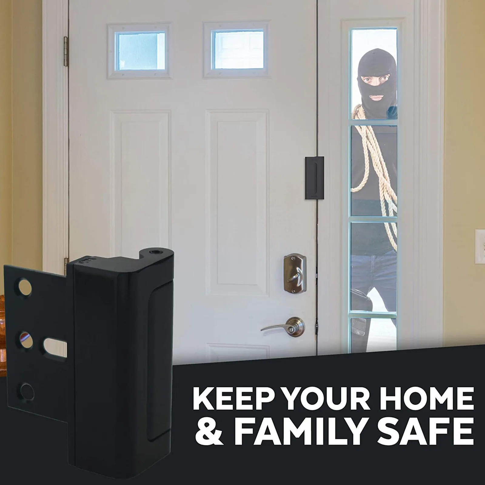 Дверной замок для дополнительного домашнего наблюдения и защиты переносной