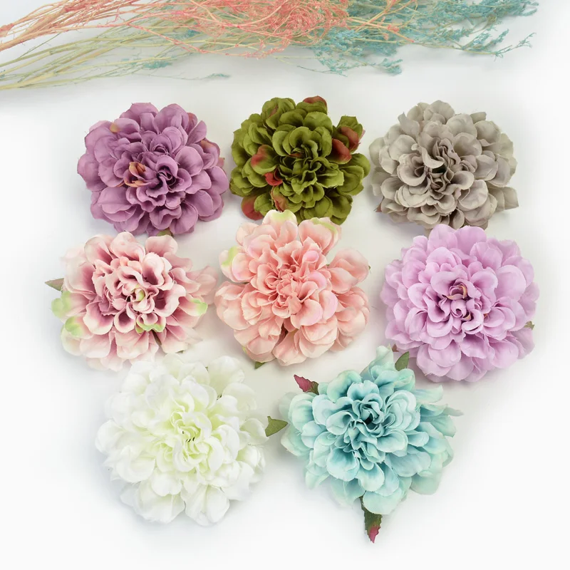 2 шт. искусственные шелковые розы 9 см|Искусственные и сухие цветы| |