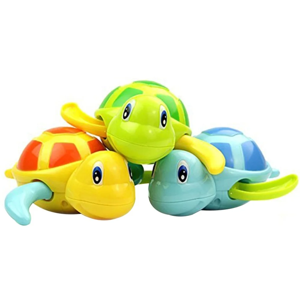 

3 Pcs Baby Bath Time Fun Turtle Bathtub Toys