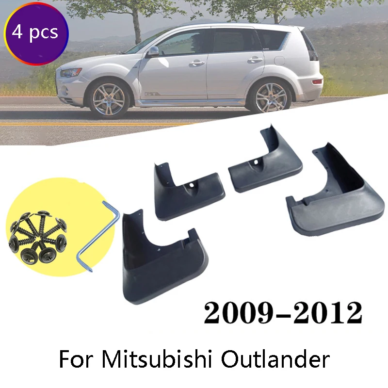 Набор из 4 автомобильных передних и задних брызговиков крыло для Mitsubishi Outlander 2007 2019