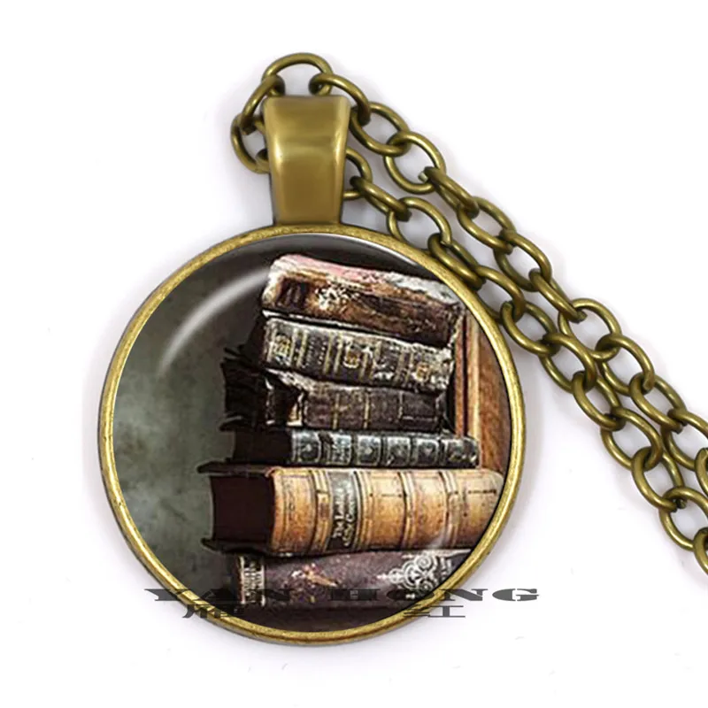 Новинка 2019 подарок на день Святого Валентина библиотека ожерелье Книга в стиле