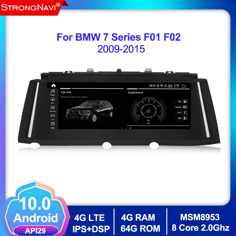 Qualcomm 8 core Android 9 0 4G lte автомобильный dvd плеер Радио стерео для BMW 7 серии F01 F02 ram 64G rom gps