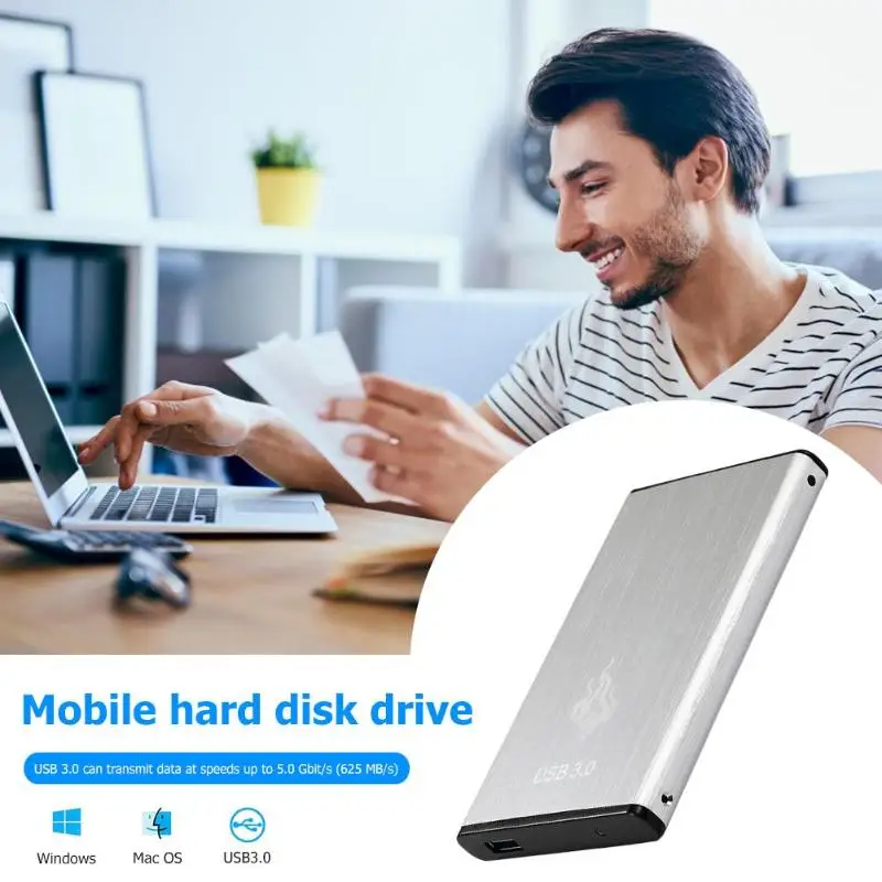 Новинка 2,5 дюйма 2 ТБ/1 ТБ/500 Гб USB3.0 внешний жесткий диск SATA III устройство хранения памяти HDD для портативных ПК Внешние жесткие диски