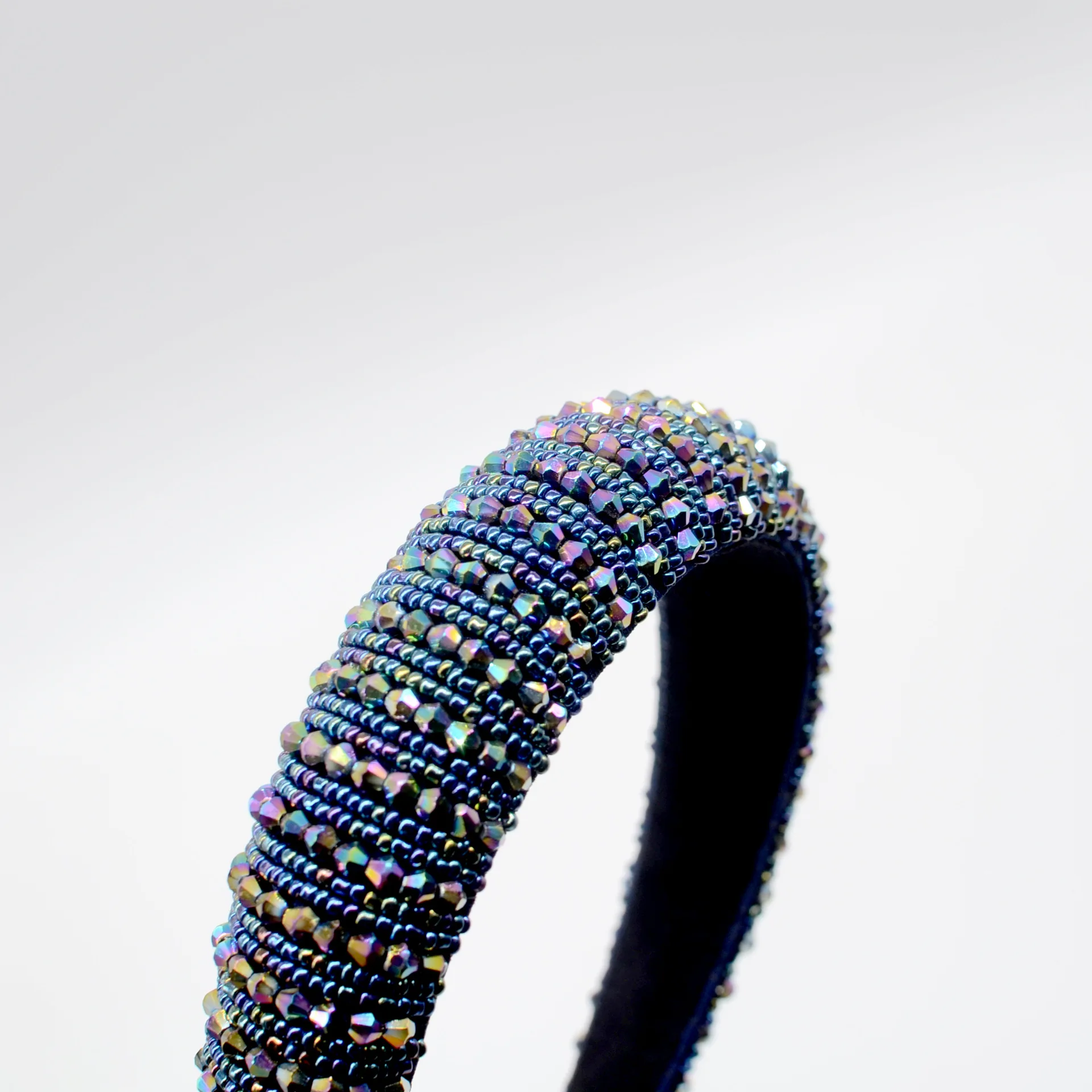 

Full Crystal Luxury Hair Accessories Hairbands Sparkly Padded Rhinestones Headbands Headdress Black White Pink Women Headband