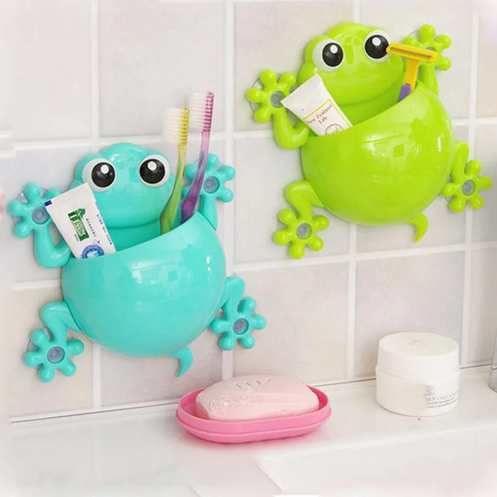 Милая детская зубная щетка Gecko с мультяшным рисунком держатель для зубной пасты