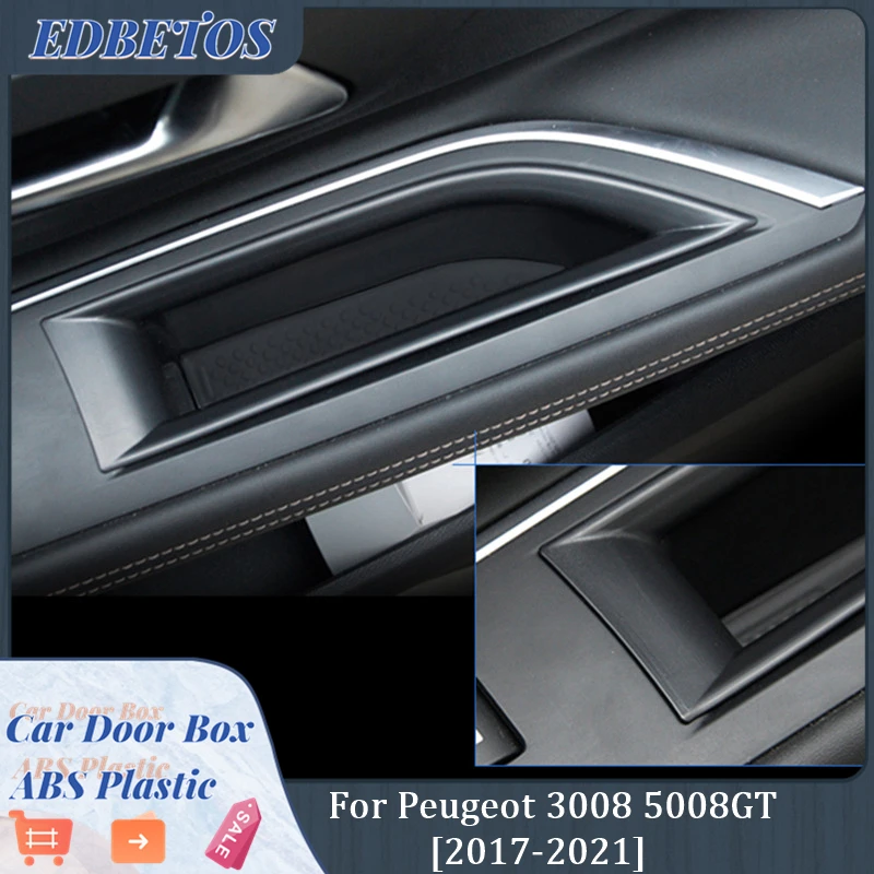 Для Peugeot 3008 3008GT 5008 5008GT 2017 2018 2021 аксессуары для интерьера Внутренняя дверь ящик
