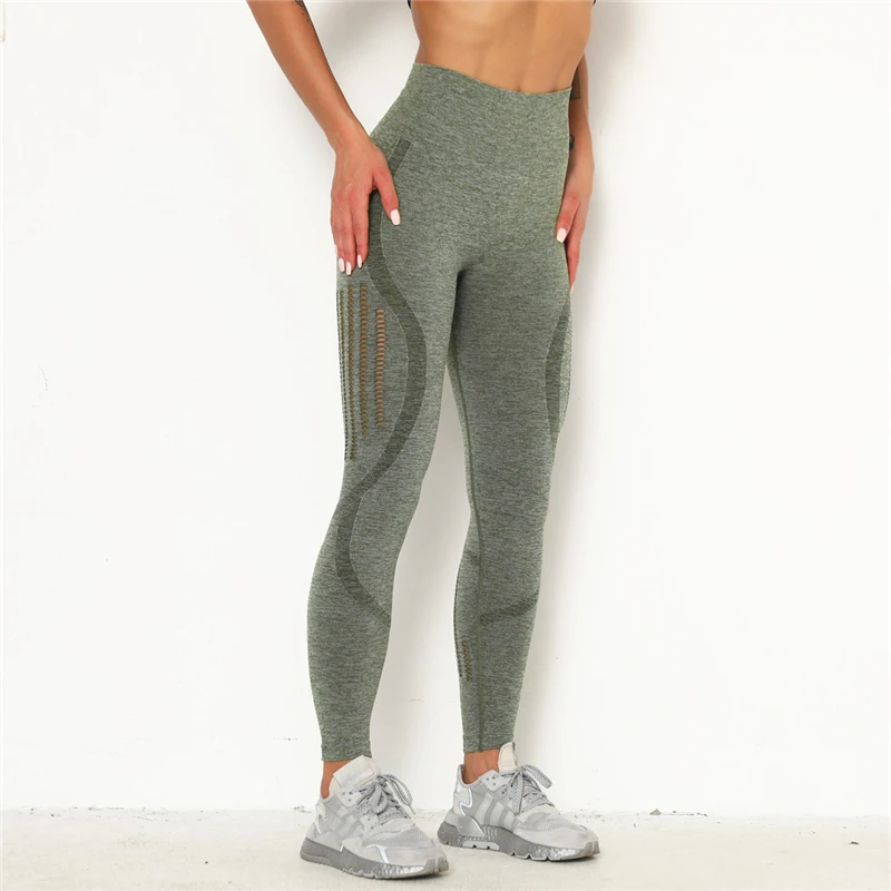 

Women's High Waist Seamless Pants Tummy Control Workout Pants Stretch Push Up Leggings Tommy Control Mujeres Fitness Legging