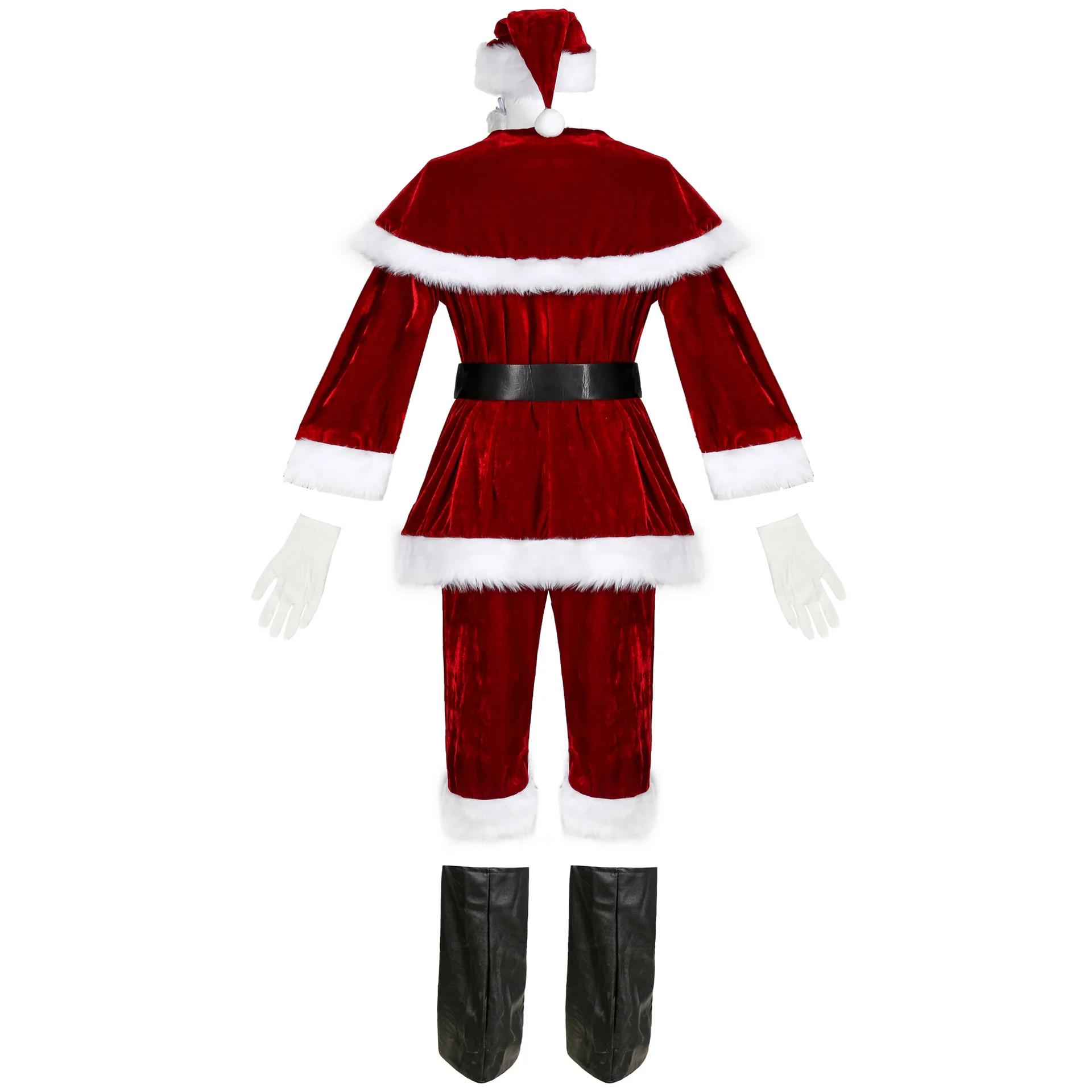 

M - XXXXL plus-size Christmas clothing male money men garments Santa Claus Santa suit