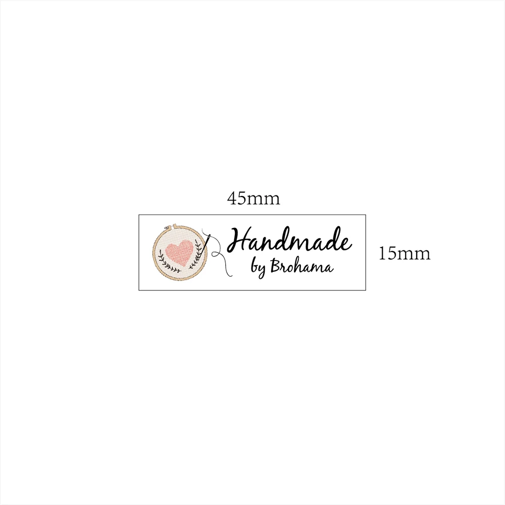 98 Custom Iron Labels Logo or Text Cross stitch Organic Cotton Fabric Name Label，Customized with Your (TB0114) | Дом и сад