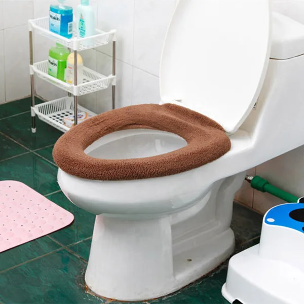 Коврик для унитаза моющаяся грелка ванной комнаты тканевый коврик плюшевые