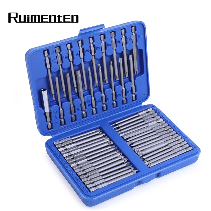 

75mm Extra Long Screwdriver Set Hex Torx Security Long Screwdriver Bits Ratchet Screwdriver Bit Set Tool Set Universal Wrench Pc