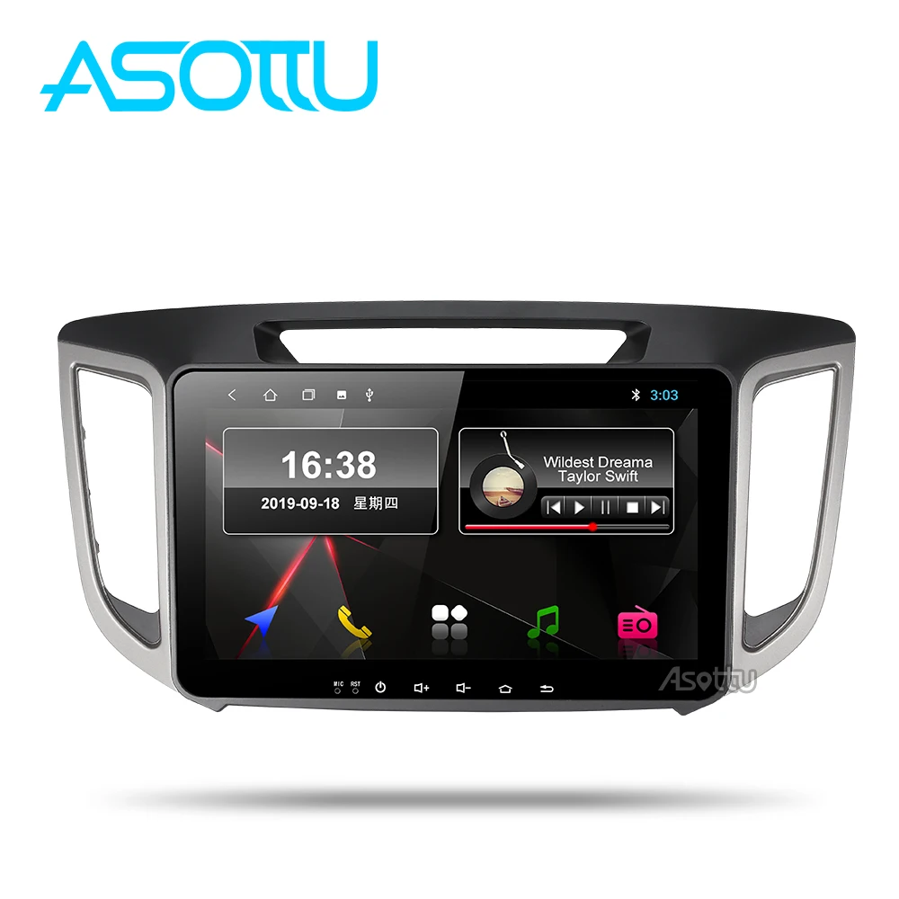 Автомобильный dvd-плеер Asottu HY301 2G android 9,0 PX30 1024*600 для HYUNDAI IX25 CRETA gps стерео автомобильный мультимедийный плеер dvd