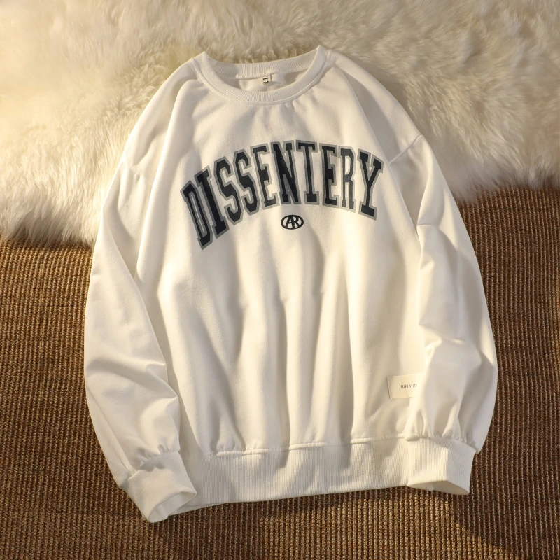 

Women's Thin Sweater Round Neck Letter Print Hoodies Oversized Sweatshirt