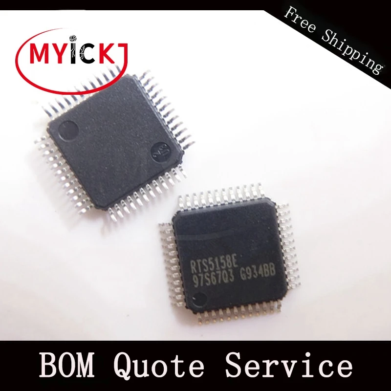 10 шт. RTS5158E QFP48 USB 2 0 SD/MMC/MS/MSPRO/xD картинка и смарт карта/sim карта распознаватель карты