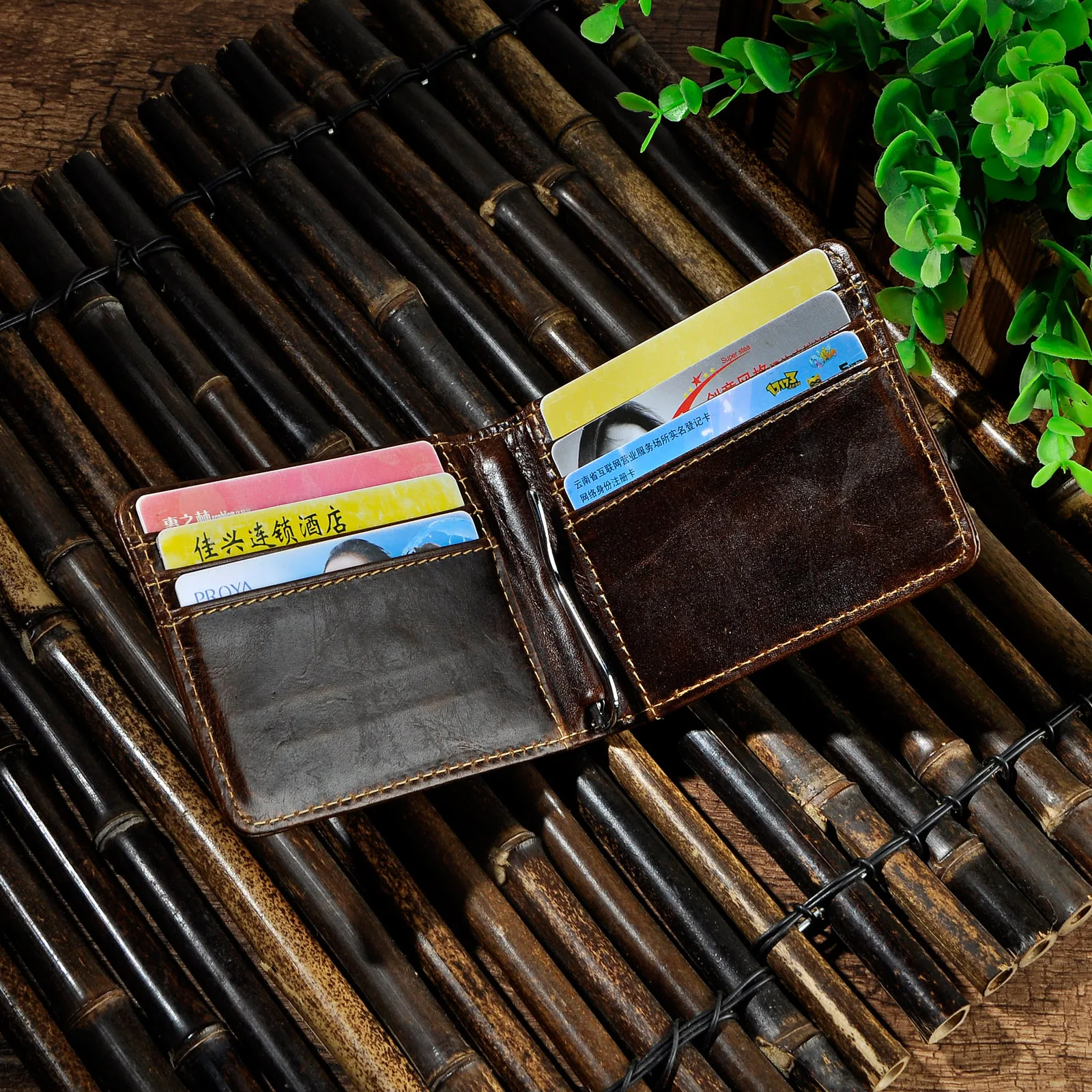 Кошелек унисекс из лакированной кожи визитница кредитница дизайнерский тонкий