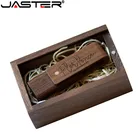 Флэш-накопитель USB JASTER из натурального дерева, вращение на 360 , 4 ГБ, 8 ГБ, 16 ГБ, 32 ГБ, 64 ГБ, 128 ГБ, карта памяти (более 1 шт. бесплатного логотипа)