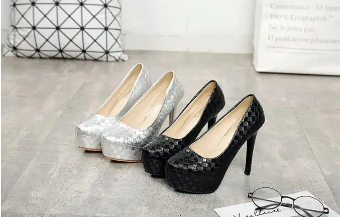 Feiyitu/новые туфли на каблуке из змеиной кожи пикантные Клубные туфли на высоком каблуке 12 см женские туфли-лодочки большой размер 40