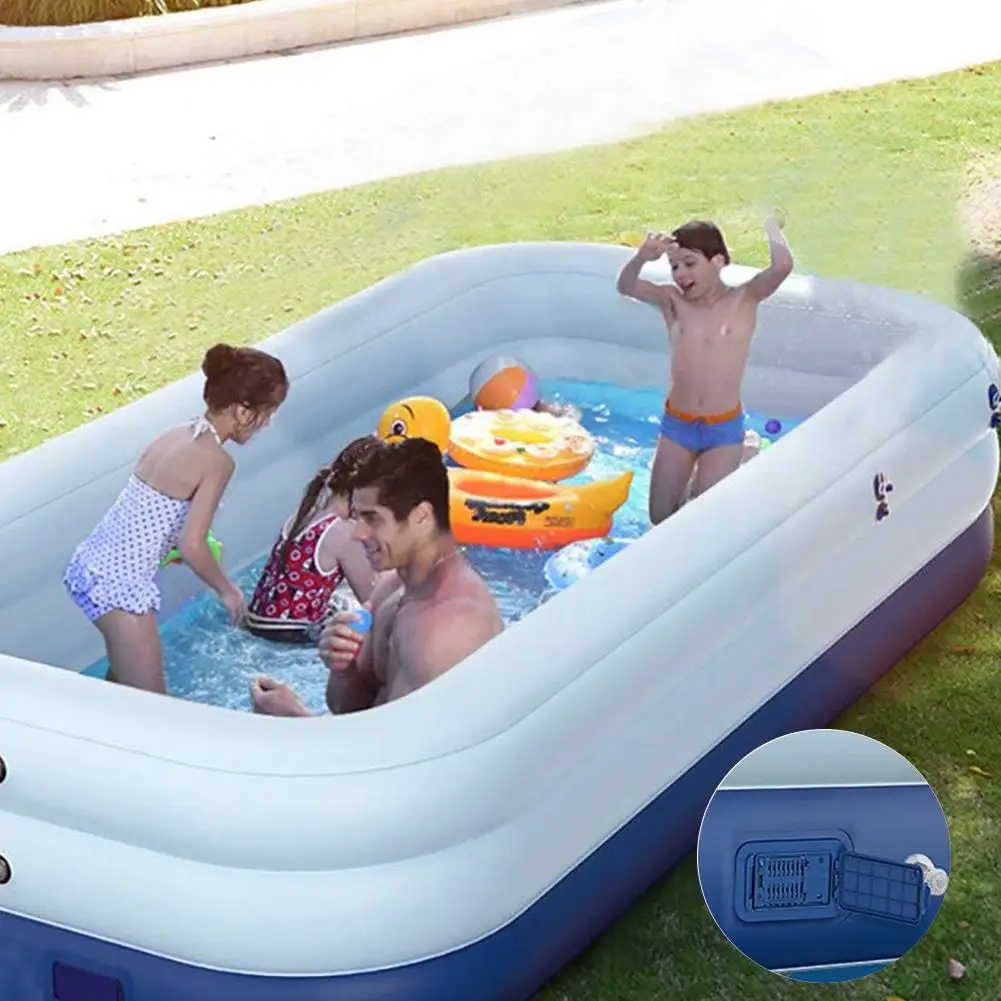 Piscina inflable de alta calidad para ni&ntilde;os y adultos, piscina infantil de uso dom&eacute;stico de gran tama&ntilde;o, piscina cuadrada inflable para adultos-0