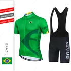 Бразильские велосипедные Джерси 2021, велосипедные костюмы, одежда для дорожного велосипеда, мужские профессиональные комплекты с нагрудниками и шортами, одежда для горного велосипеда, джерси, одежда для велоспорта