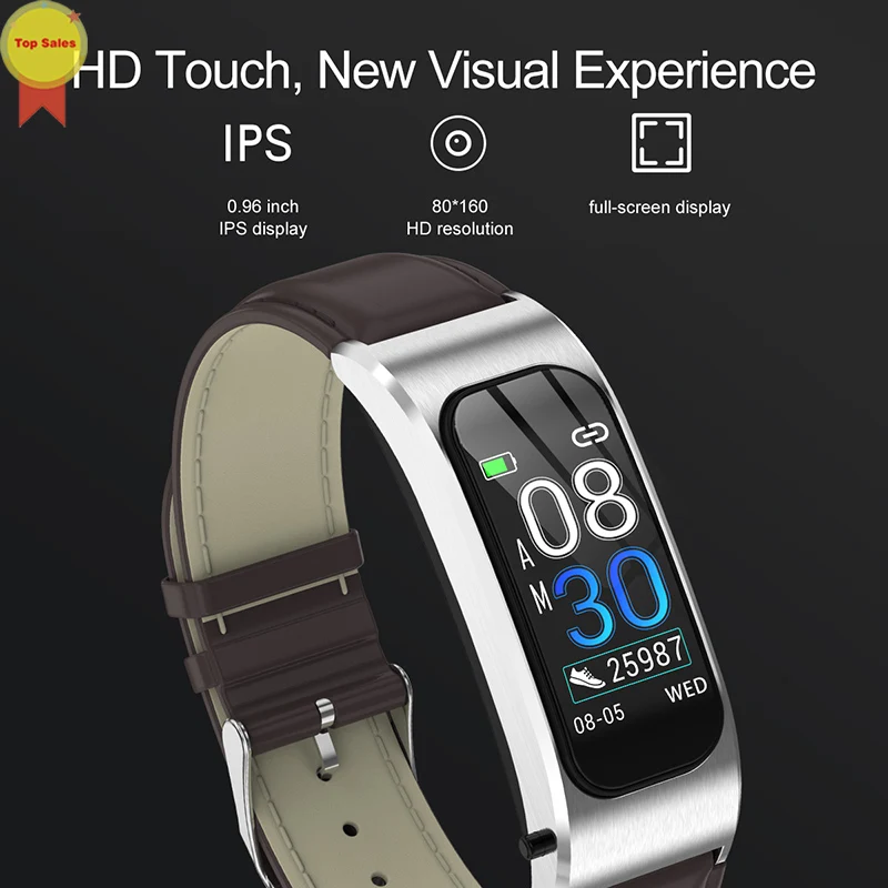 2019 Новый умный Браслет 0 96 ''ЖК экран монитор сердечного ритма во время сна