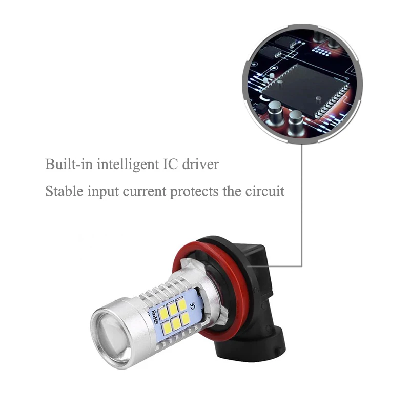 2x 9006/HB4 LED canbus 2835SMD лампы отражатель зеркало дизайн для противотуманных фар BMW E63 E64