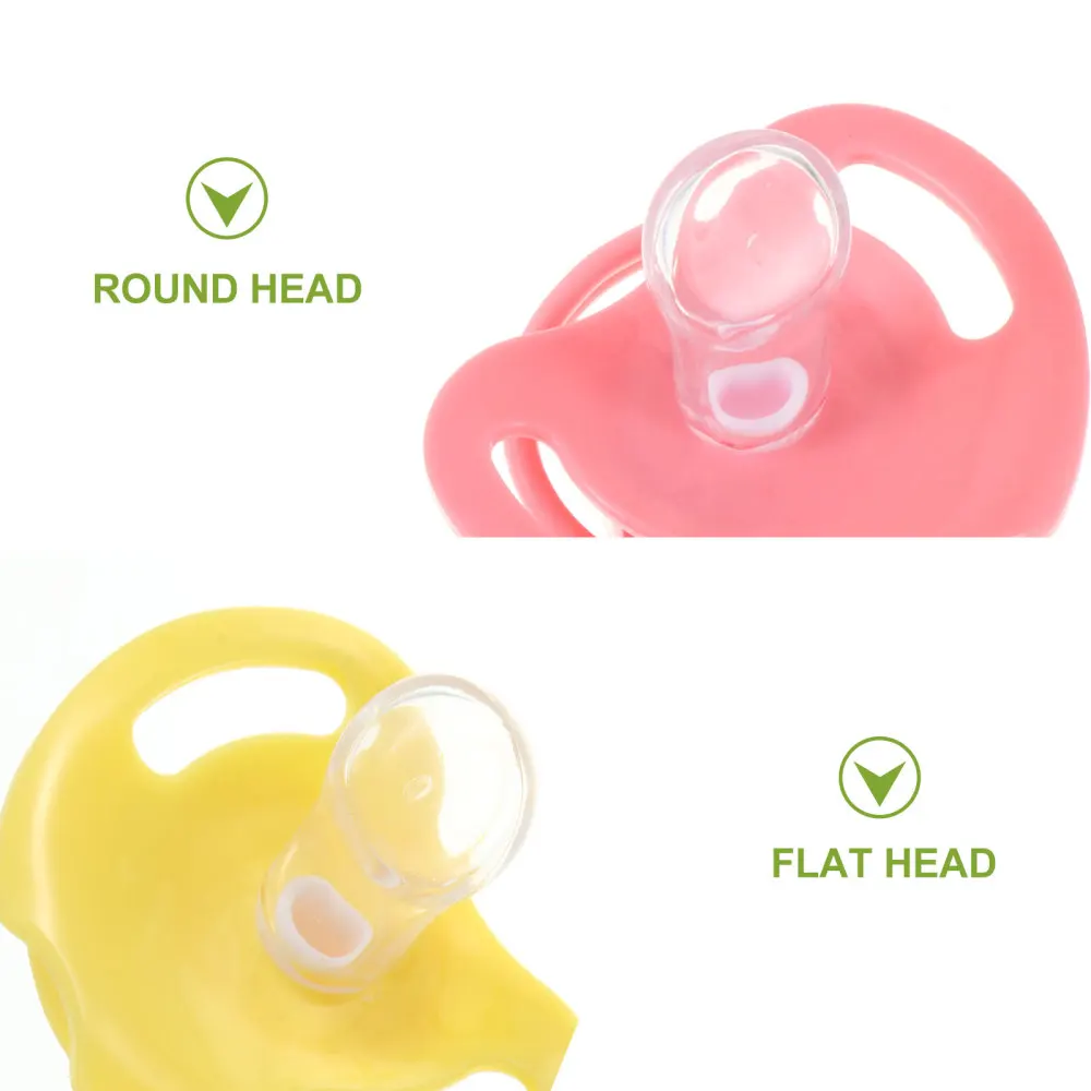 

6Pcs Teething Toys Baby Teether Pacifiers Silicone Soother Toys with Dust Cover