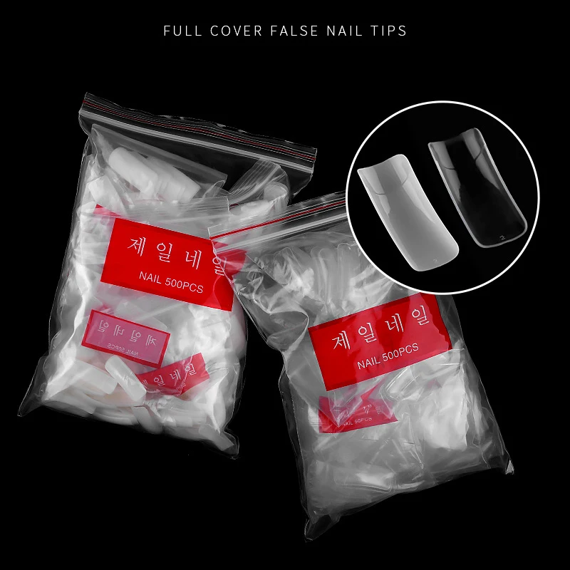 2019 Hot Sale 500pcs/bag Fake Nails Half-stick Piece Square Shaped New Fashion Women Girl Comfort Durable Fit J3 | Красота и здоровье