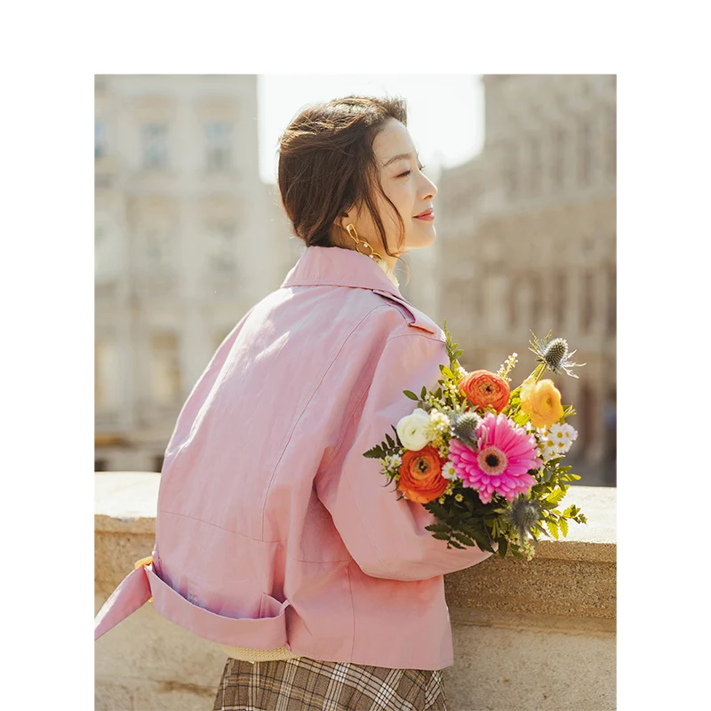 INMAN весна осень мода квадратный вырез минимализм хаки все соответствующие