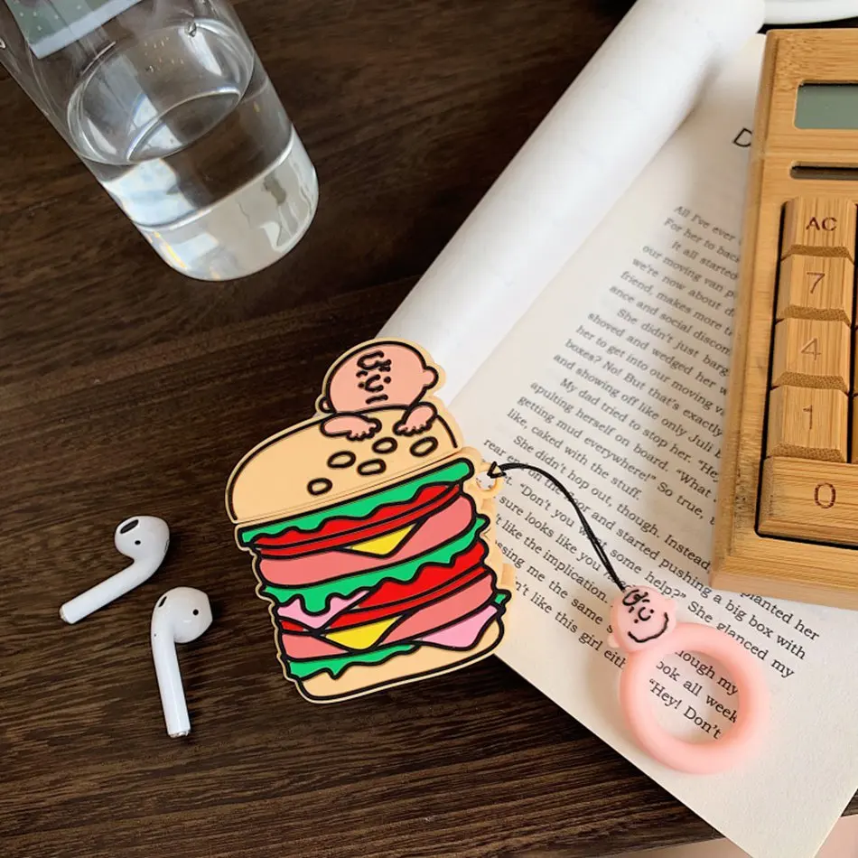 3D наушники в виде кролика Чехлы для AirPods чехол 3D Симпатичные кошки и собаки мультфильм для Apple Air Pods чехол для наушников кольцевой ремень