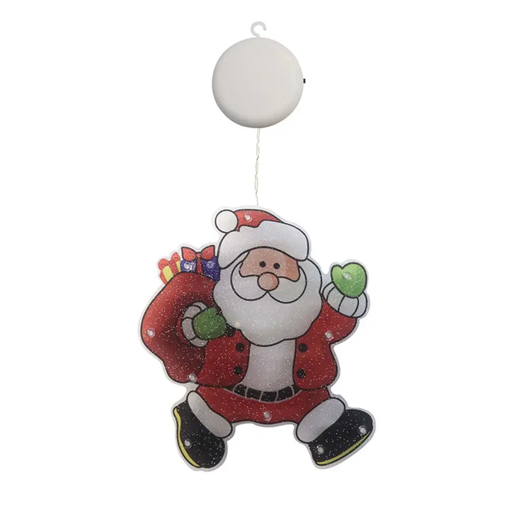 

Christmas Decoration Lighted Window Hanging Decor Xmas Lights With Suction Cup Hook For Christmas Party Showcase Window Home