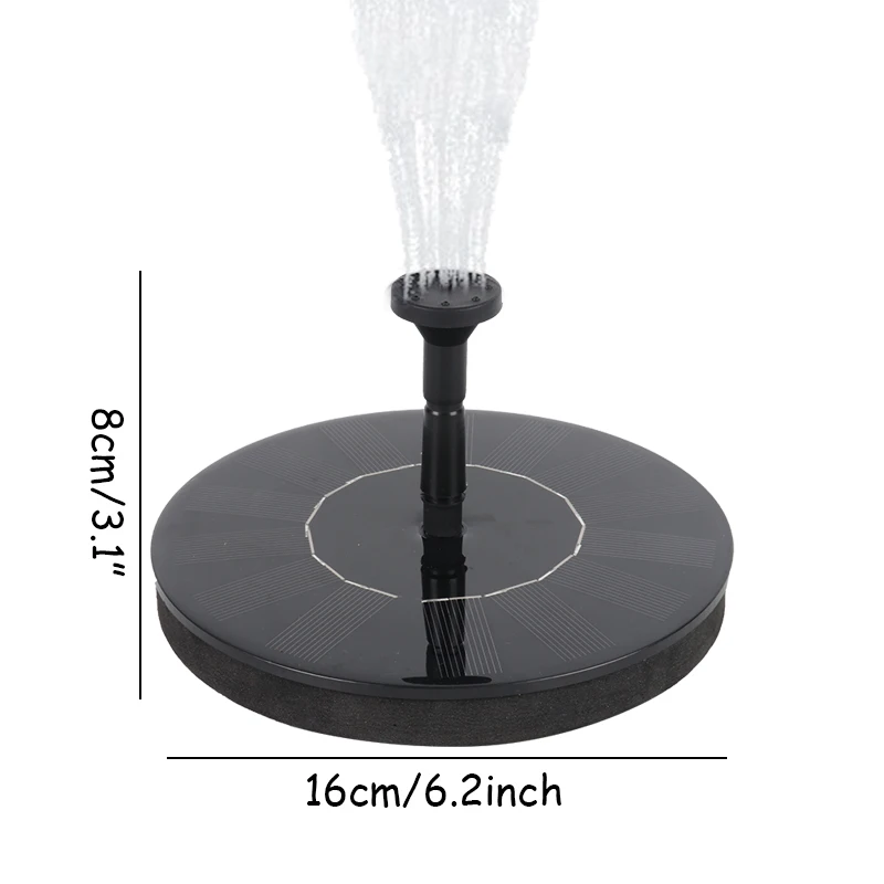 

Mini Solar Power Water Fountain Garden Pool Pond Outdoor Bird Bath Floating Water Fountain Pump Patio Landscape Pond Decoration
