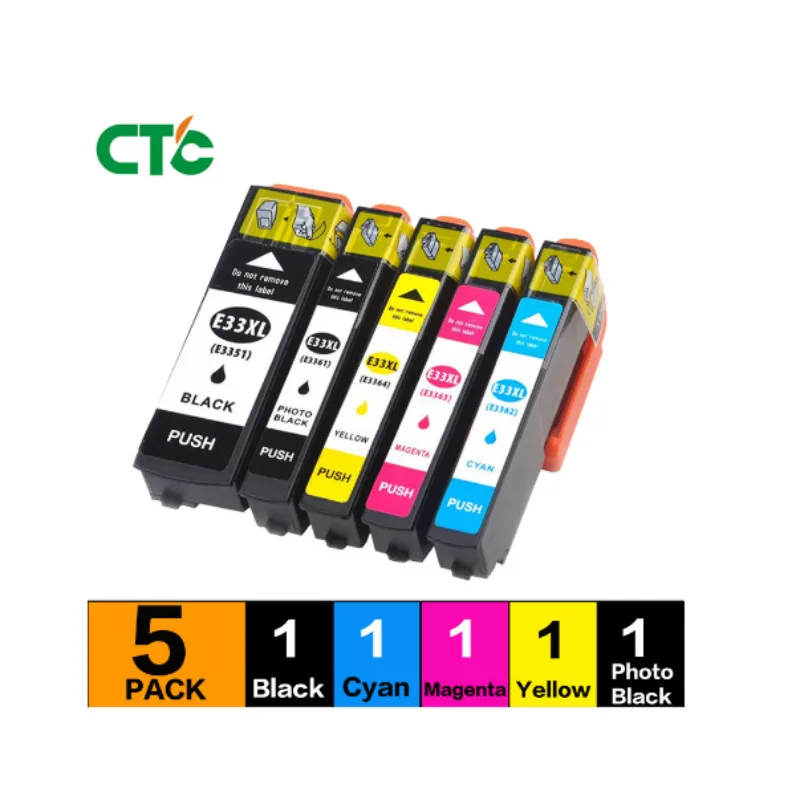 5PK 33XL cartucho de tinta совместим para XP-530 XP-630 XP-830 XP-635 XP-540 XP-640 XP-645 T3351 T3361 Европа la impres |