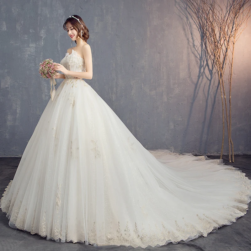 Свадебное платье с ракушками кружевные цветы милое сердце модная сексуальная