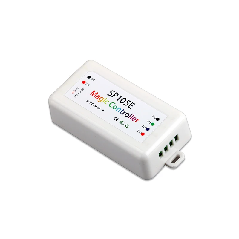 Приложение Smart Bluetooth SP105E IC SPI контроллер Диммер постоянного тока 5V 24V 2048 Пиксели 16
