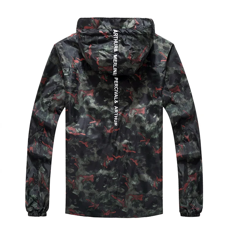 Куртка мужская камуфляжная с принтом Экстра большого размера весна-лето плюс |