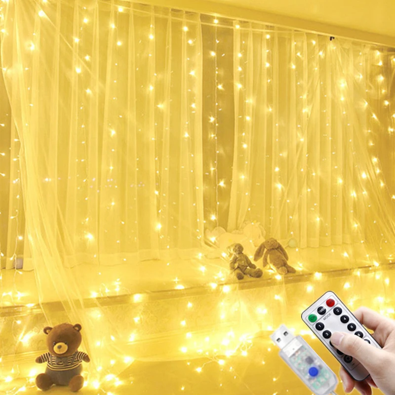 

USB Festoon String Light Led Fairy Garland Curtain Light Christmas Light Christmas Decor for Home Holiday Decorative New Year