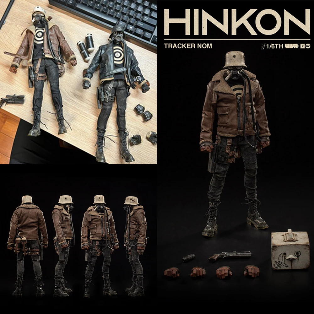 

In Stock 1/6 Scale WWR2 Series Tracker NOM Suit HINKON Brown Version Male Solider Head Body Clothes Full Set Action Figure