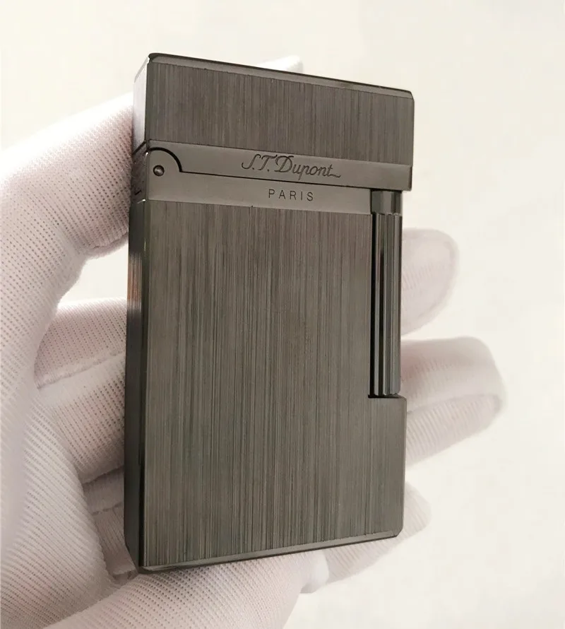 Зажигалка на газ, ветрозащитная для сигарет Dupont Bright Sound. Новая, с камнем и адаптером колеса.