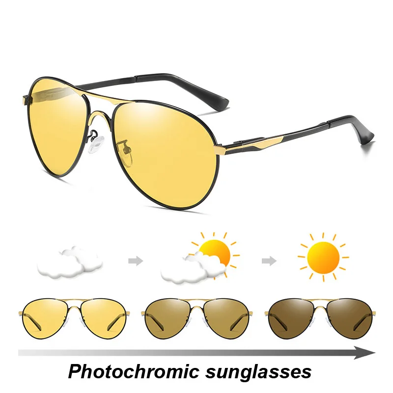 Авиационные мужские солнцезащитные очки поляризационные для вождения рыбалки