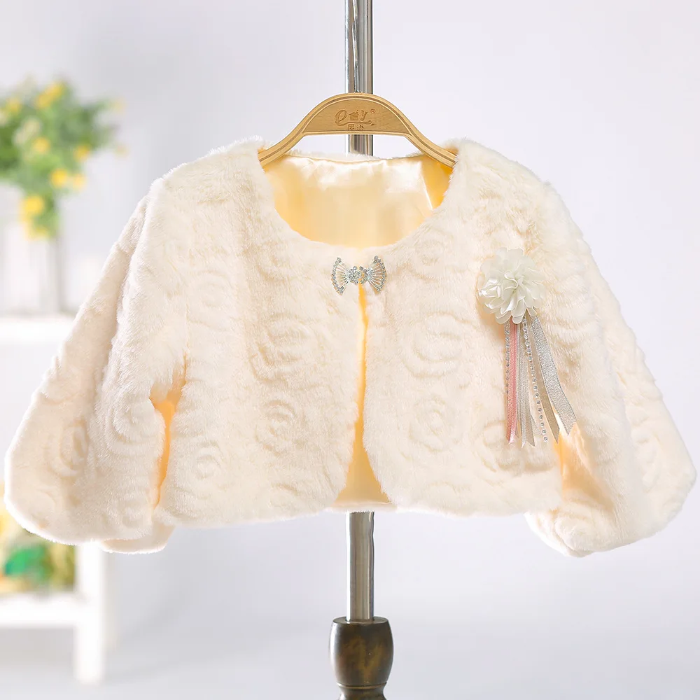 Зимняя куртка цвета шампанского для девочек 2021 пальто белый кардиган от шерсти