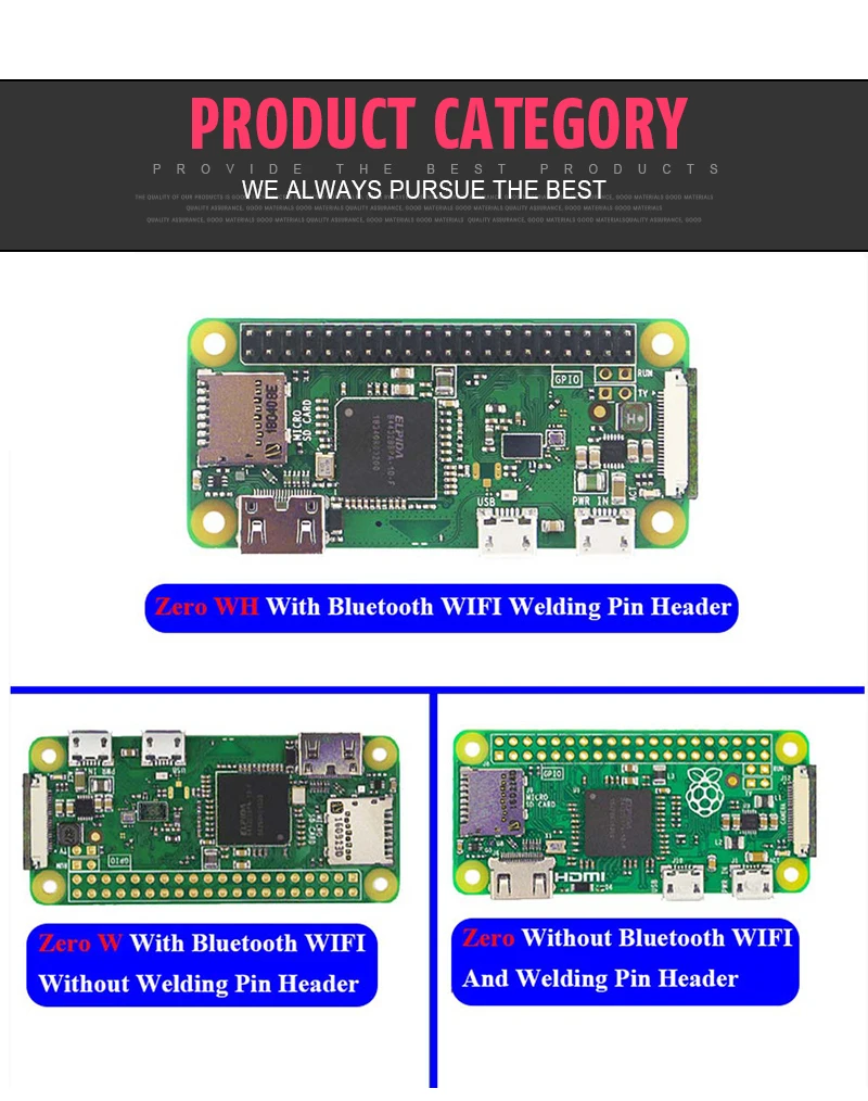 Оригинальная Беспроводная bluetooth-плата Raspberry Pi Zero V 1,3 Zero W WH с процессором 1 ГГц, ОЗУ 512 Мб, Версия Raspberry Pi Zero 1,3