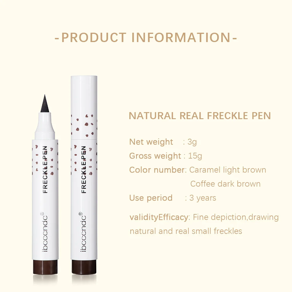 

Natural Lifelike Freckle Pen Soft Brown Freckle Pen Makeup Waterproof Dot Spot Lentigo Pen Sunkissed Look Creative Cosmetic