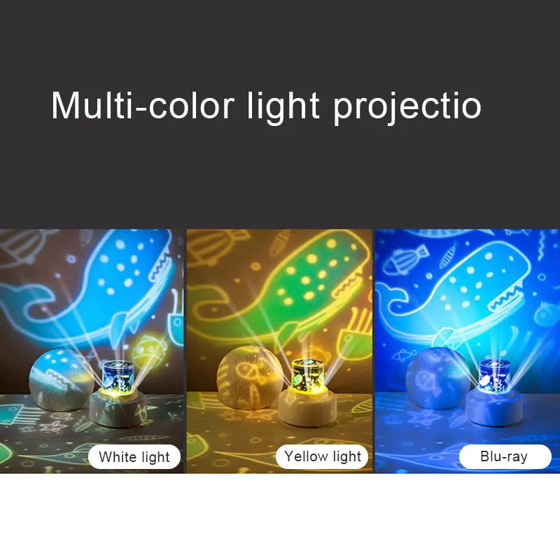 

Bluetooth Music Box Night Light Sleeping Comfort Machine Moon Night Light Projector DTT88