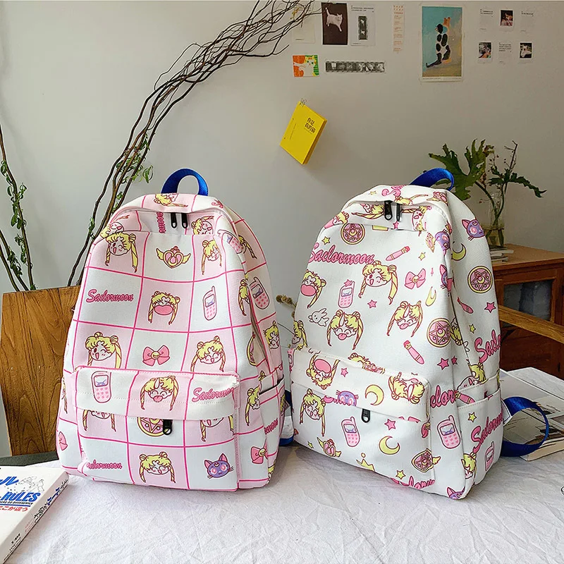 Рюкзак для косплея Сейлор Мун мультяшный вместительный школьный ранец на плечо