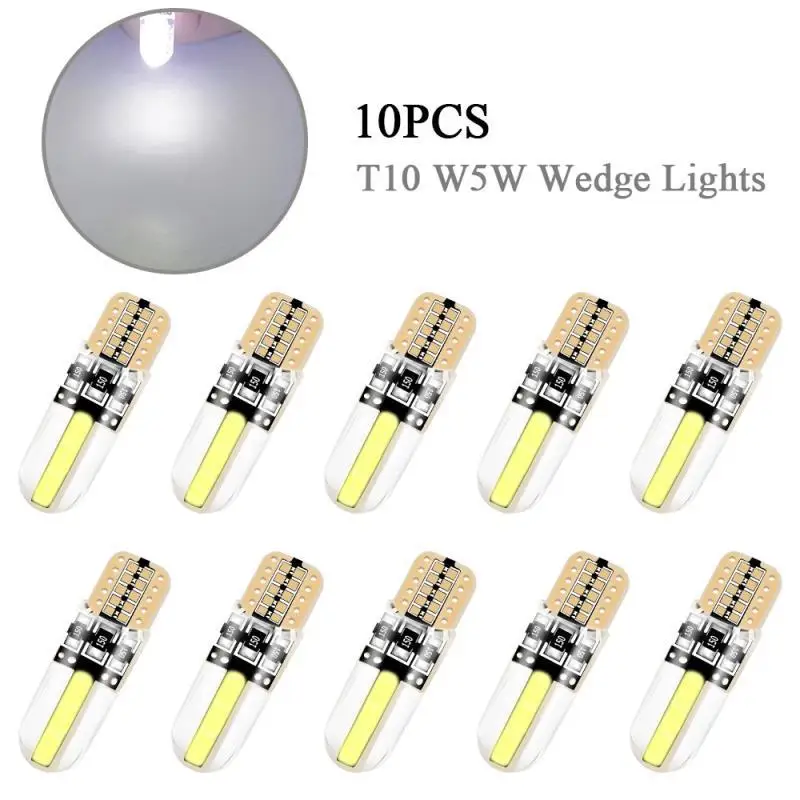 

Car LED Lamp Cob W5w T10 Side Lamp Silicone Short Crystal Lamp T10 Cob Silicone Lamp / Side Turn Signal / License Plate Lamp/