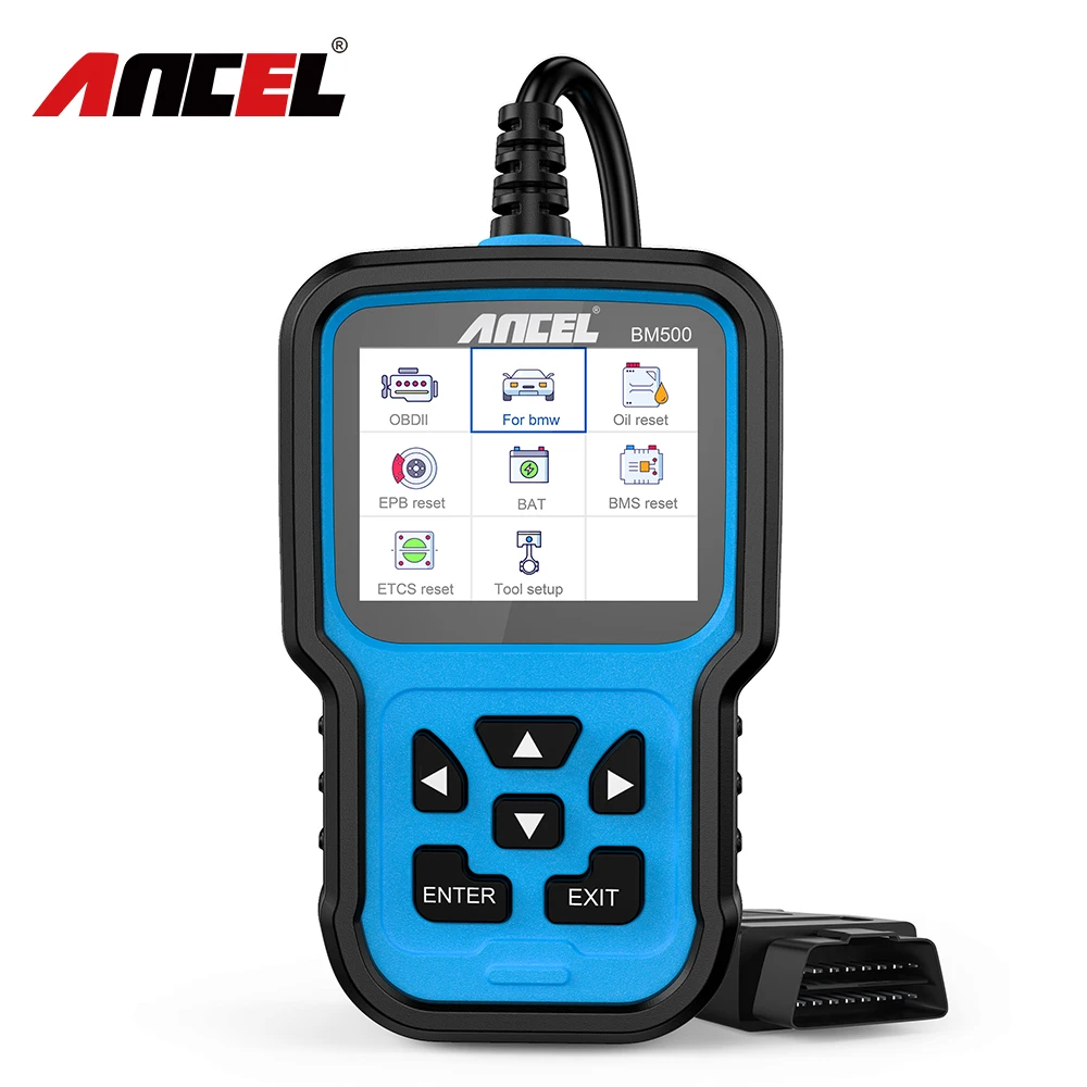 Ancel BM500 OBD2 Профессиональный Расширенный Автомобильный сканер полная система OBD DPF