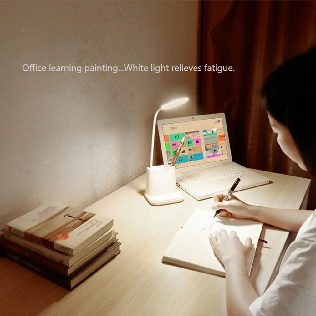 Студент Многофункциональная Защита глаз настольная лампа Спальня Usb